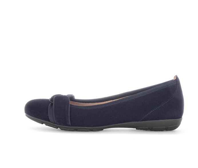 Gabor Sportliche Ballerina Blau - Materialmix Leder/Lederimitat