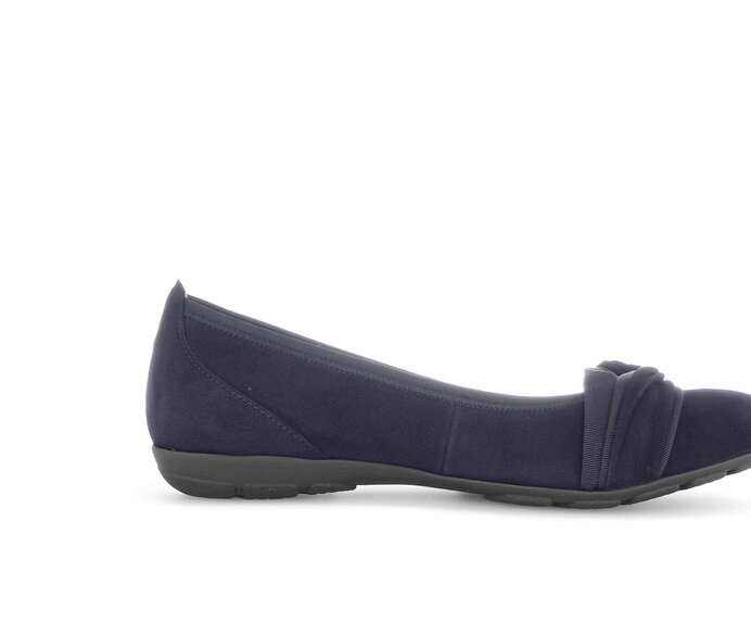 Gabor Sportliche Ballerina Blau - Materialmix Leder/Lederimitat