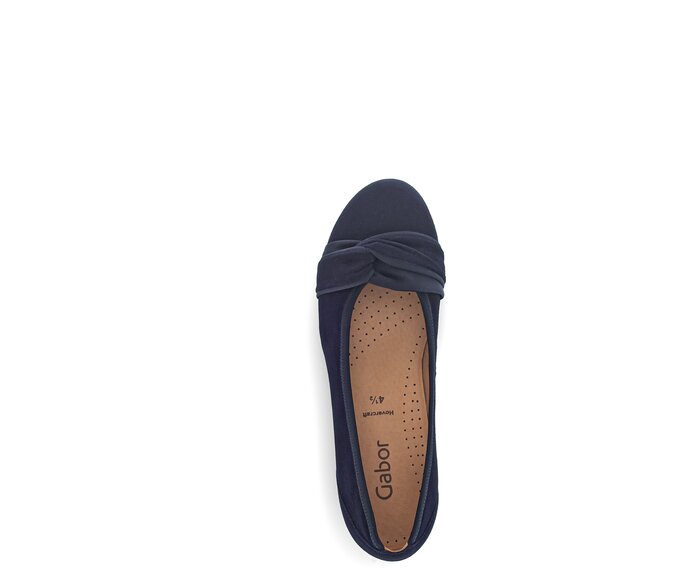 Gabor Sportliche Ballerina Blau - Materialmix Leder/Lederimitat