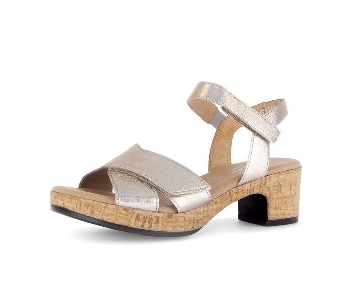 Gabor Riemchensandale Beige - Effektleder