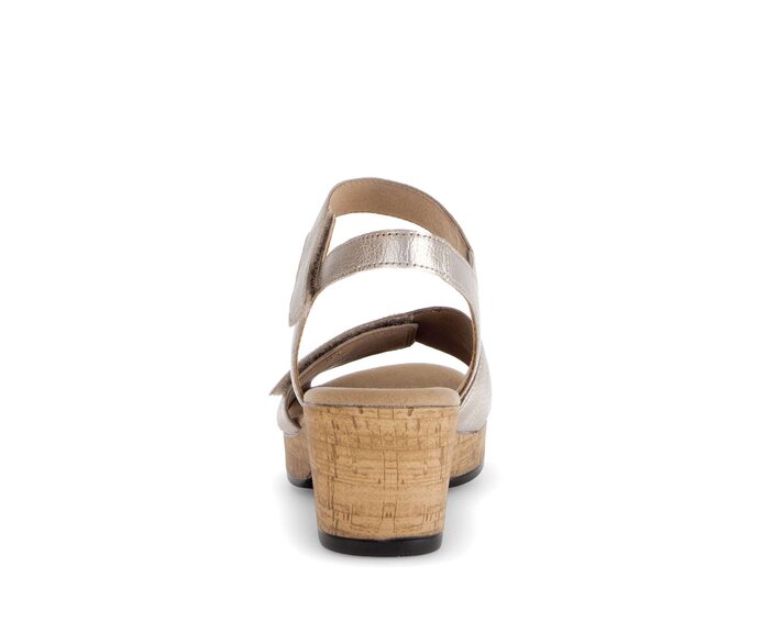 Gabor Riemchensandale Beige - Effektleder