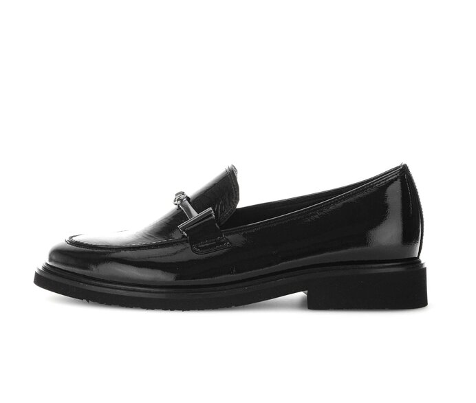 Gabor Slipper Schwarz - Lackleder