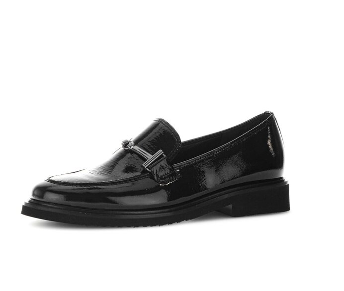 Gabor Slipper Schwarz - Lackleder