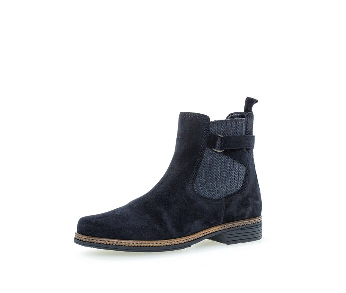 Gabor Chelsea Boot Blau - Rauleder