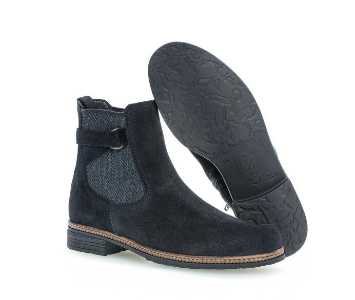 Gabor Chelsea Boot Blau - Rauleder