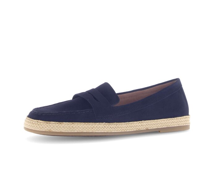 Gabor Slipper Blau - Rauleder
