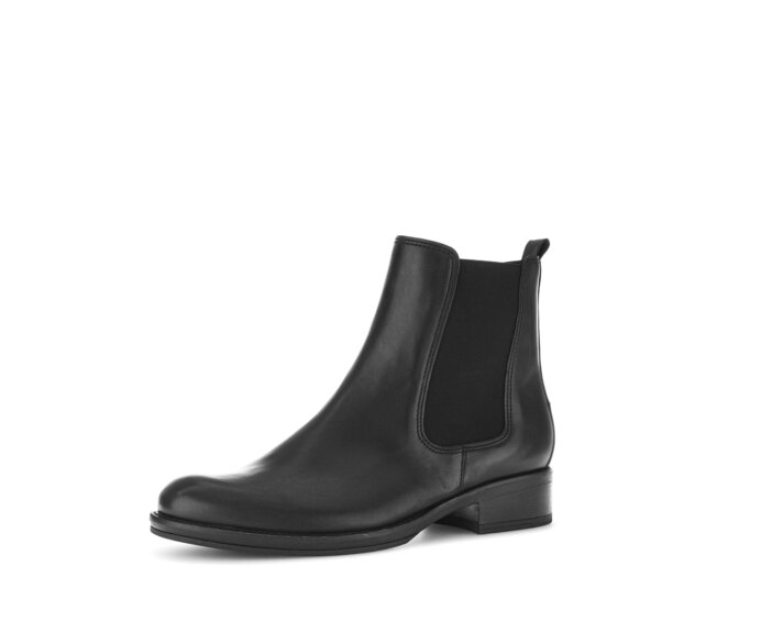 Gabor Chelsea Boot Schwarz - Glattleder