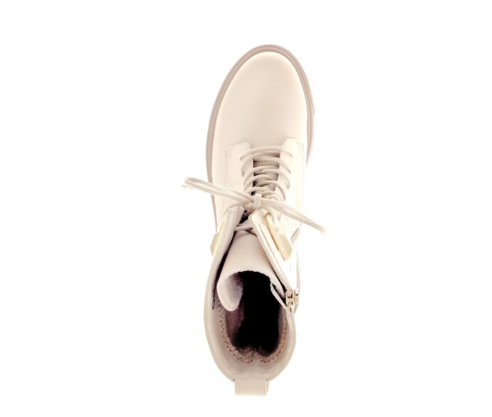 Gabor Biker Boots Beige - Glattleder