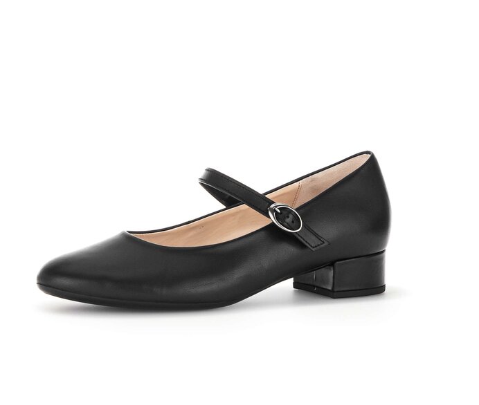 Gabor Spangenpumps Schwarz - Glattleder