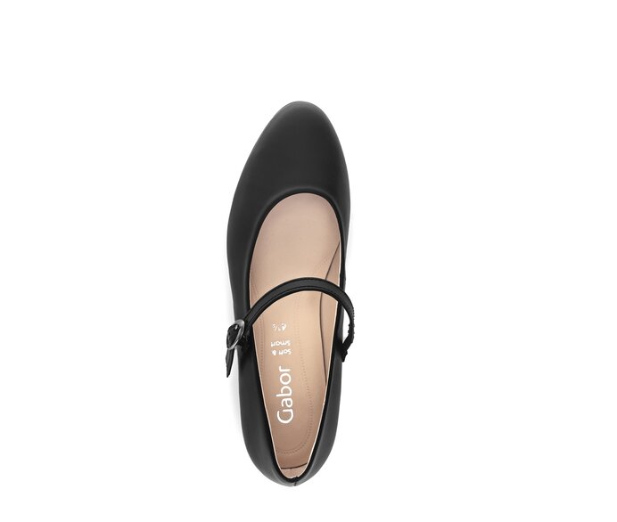 Gabor Spangenpumps Schwarz - Glattleder