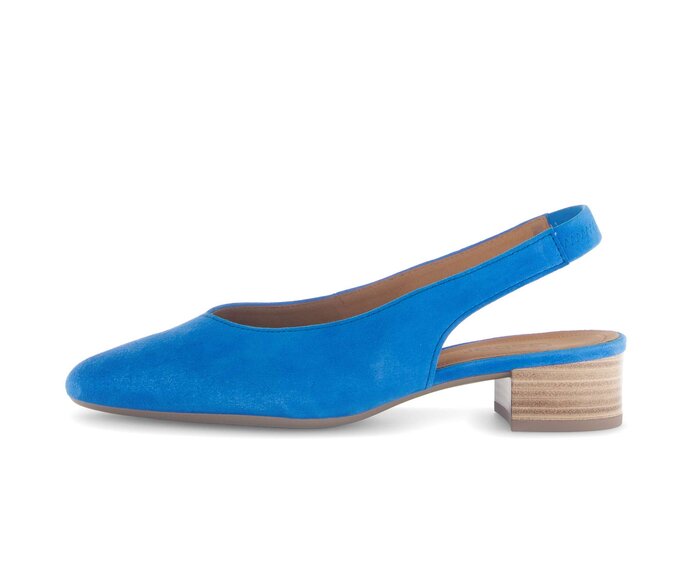 Gabor Slingpumps Blau - Rauleder