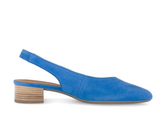 Gabor Slingpumps Blau - Rauleder