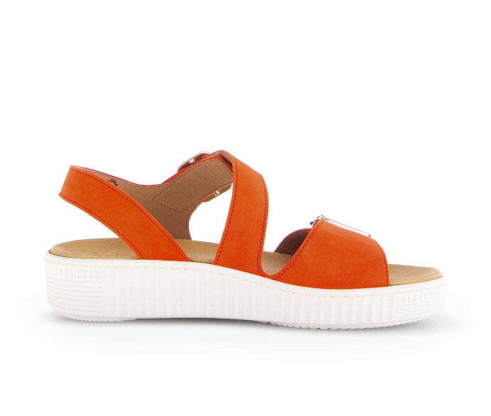 Gabor Plateau Sandale Orange - Rauleder
