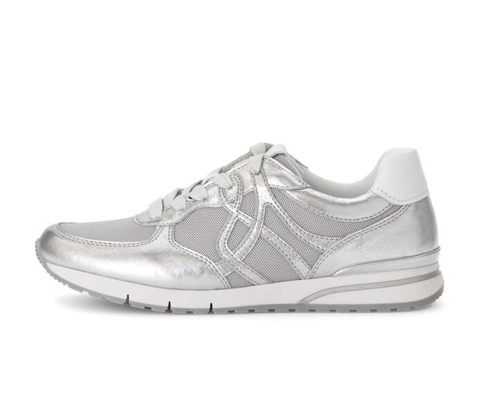 Gabor Sneaker Low Grau - Materialmix Leder/Lederimitat
