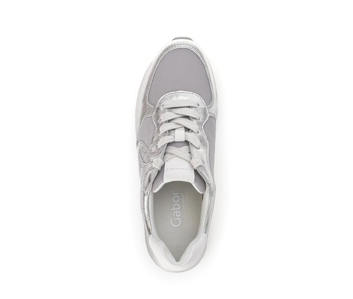 Gabor Sneaker Low Grau - Materialmix Leder/Lederimitat