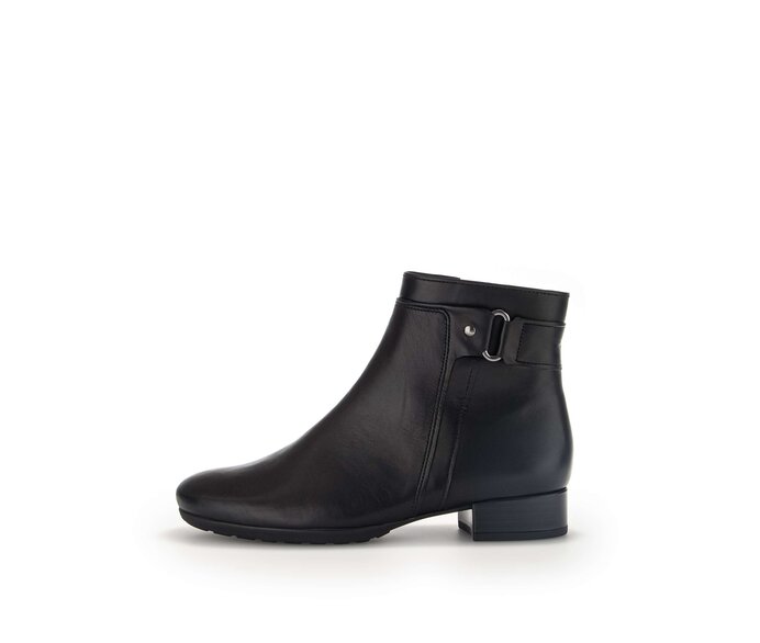 Gabor Elegante Stiefelette Schwarz - Glattleder