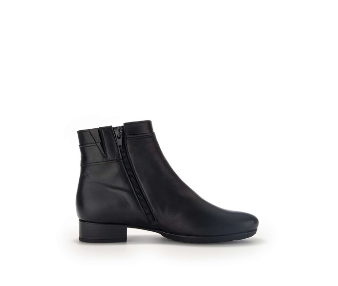 Gabor Elegante Stiefelette Schwarz - Glattleder