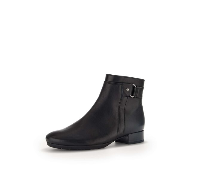 Gabor Elegante Stiefelette Schwarz - Glattleder