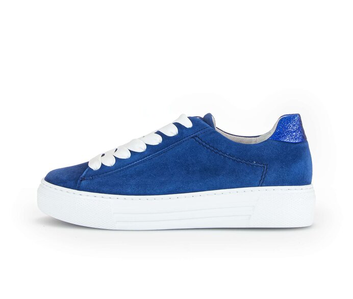 Gabor Sneaker Low Blau - Materialmix Leder/Lederimitat