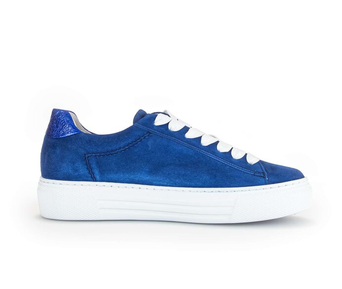 Gabor Sneaker Low Blau - Materialmix Leder/Lederimitat