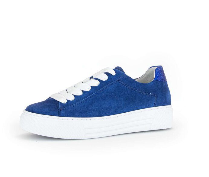 Gabor Sneaker Low Blau - Materialmix Leder/Lederimitat