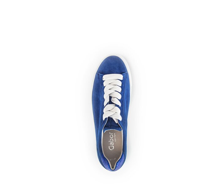 Gabor Sneaker Low Blau - Materialmix Leder/Lederimitat