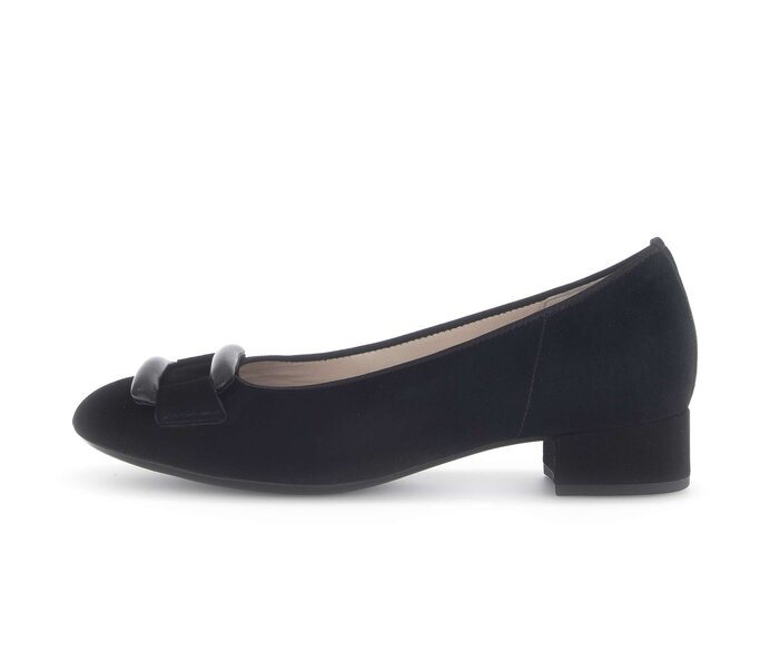 Gabor Eleganter Pumps Schwarz - Rauleder