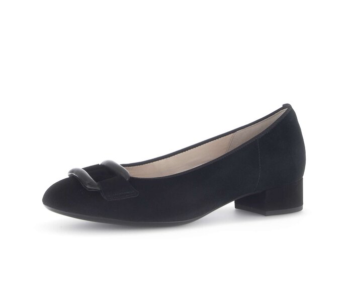 Gabor Eleganter Pumps Schwarz - Rauleder