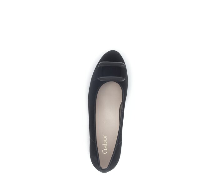 Gabor Eleganter Pumps Schwarz - Rauleder