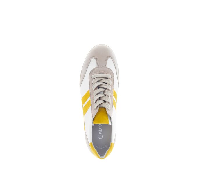 Gabor Sneaker Low Beige - Materialmix Leder