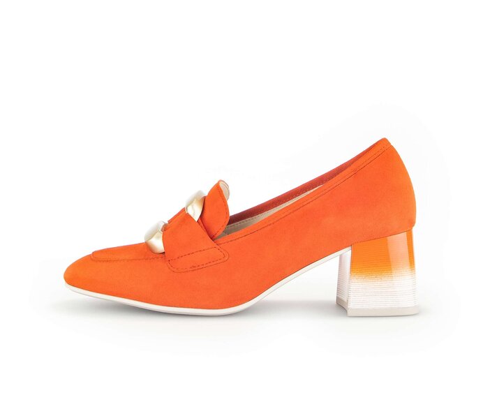 Gabor Hochfrontpumps Orange - Rauleder