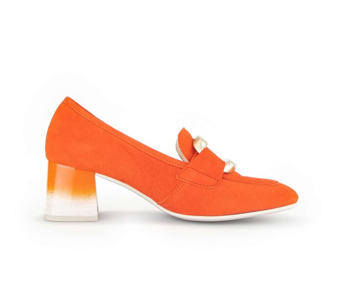 Gabor Hochfrontpumps Orange - Rauleder