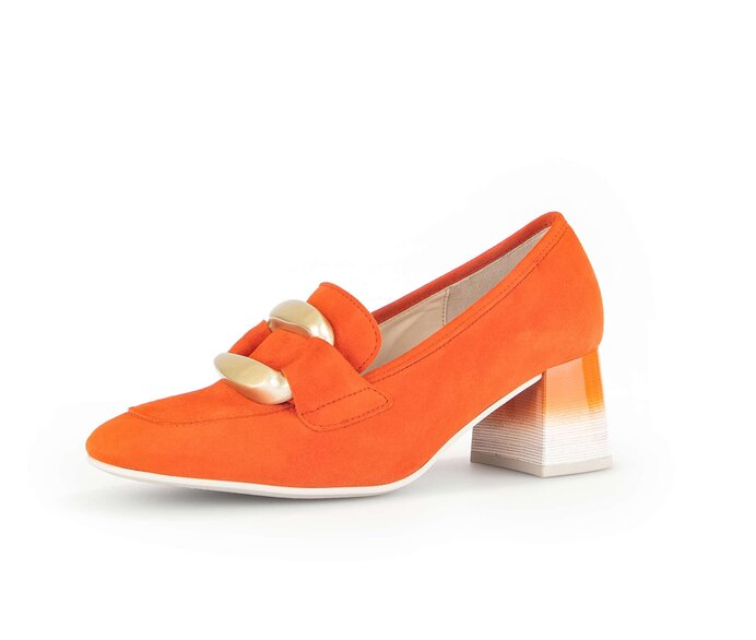 Gabor Hochfrontpumps Orange - Rauleder