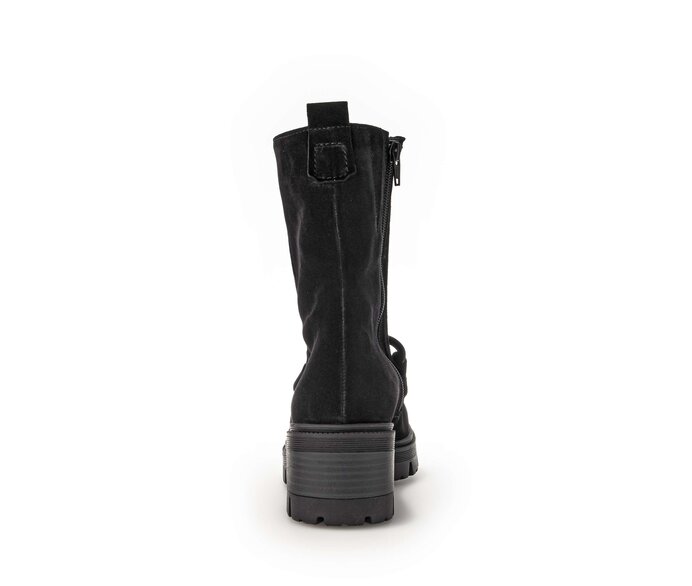 Gabor Biker Boots Schwarz - Rauleder
