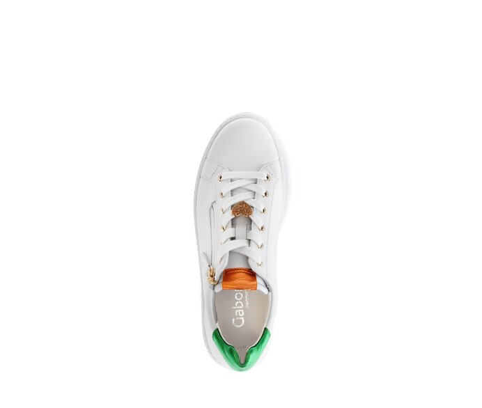Gabor Sneaker Low Weiß - Materialmix Leder
