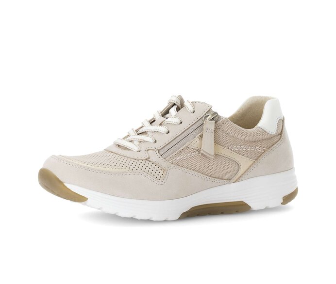 Gabor Sneaker Low Beige - Materialmix Leder/Lederimitat