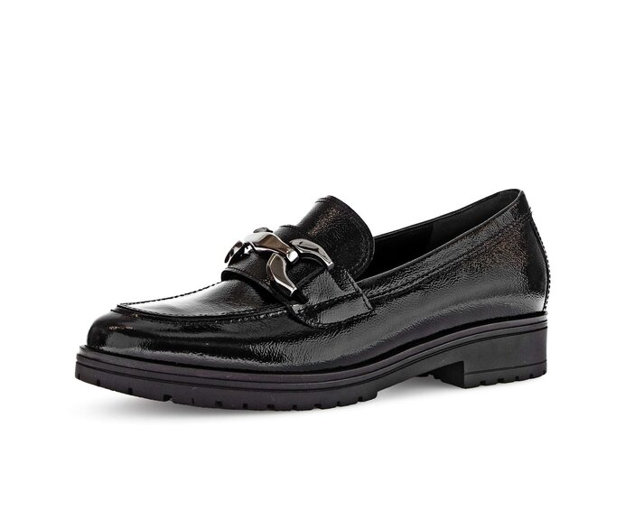 Gabor Loafer Schwarz - Lackleder
