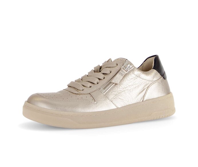 Gabor Sneaker Low Gold - Materialmix Leder