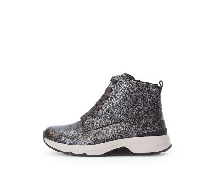 Gabor Sportliche Stiefelette Grau - Effektleder