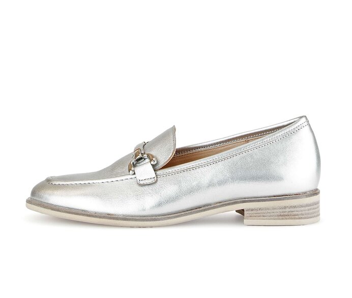 Gabor Slipper Silber - Effektleder