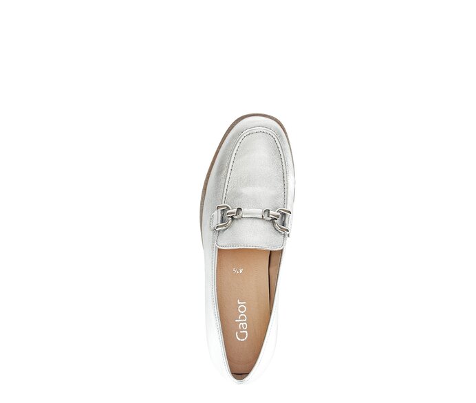 Gabor Slipper Silber - Effektleder
