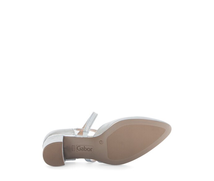 Gabor Spangenpumps Silber - Effektleder