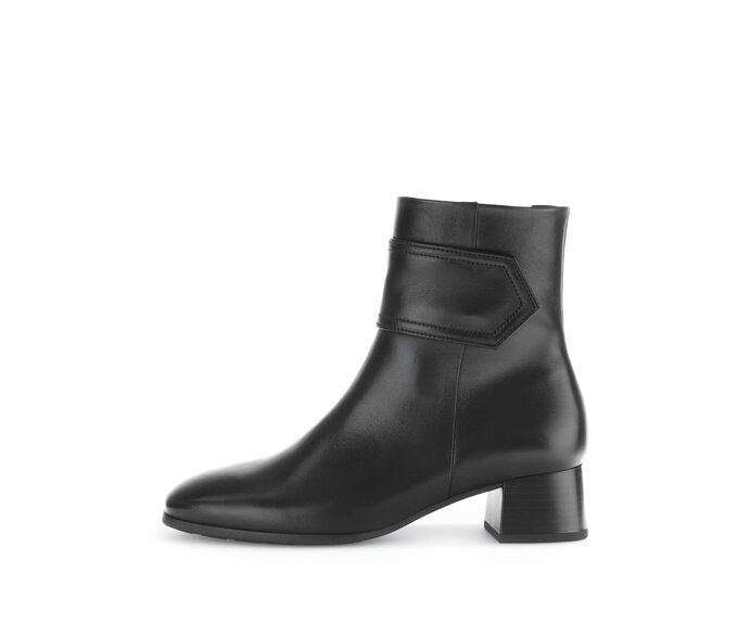 Gabor Elegante Stiefelette Schwarz - Glattleder