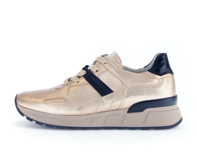 Gabor Sneaker Low Gold - Materialmix Leder