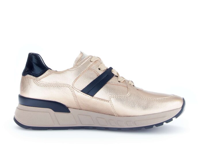 Gabor Sneaker Low Gold - Materialmix Leder