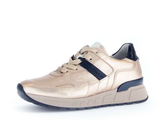 Gabor Sneaker Low Gold - Materialmix Leder