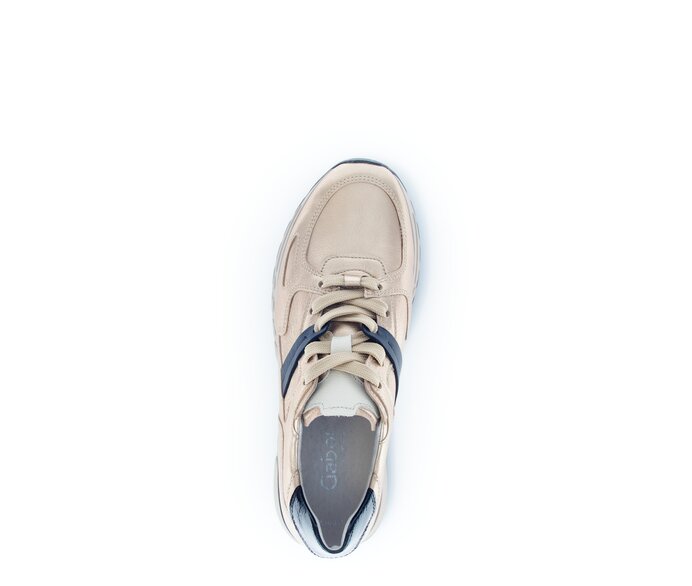 Gabor Sneaker Low Gold - Materialmix Leder