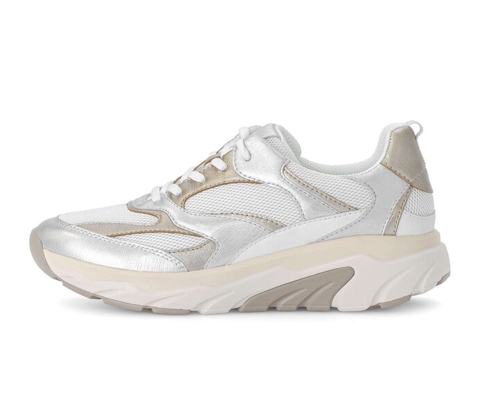 Gabor Sneaker Low Weiß - Materialmix Leder/Lederimitat