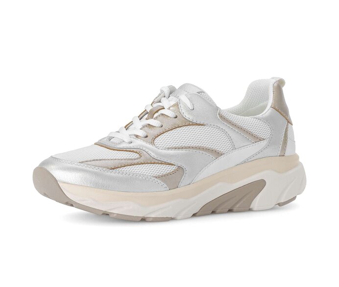 Gabor Sneaker Low Weiß - Materialmix Leder/Lederimitat