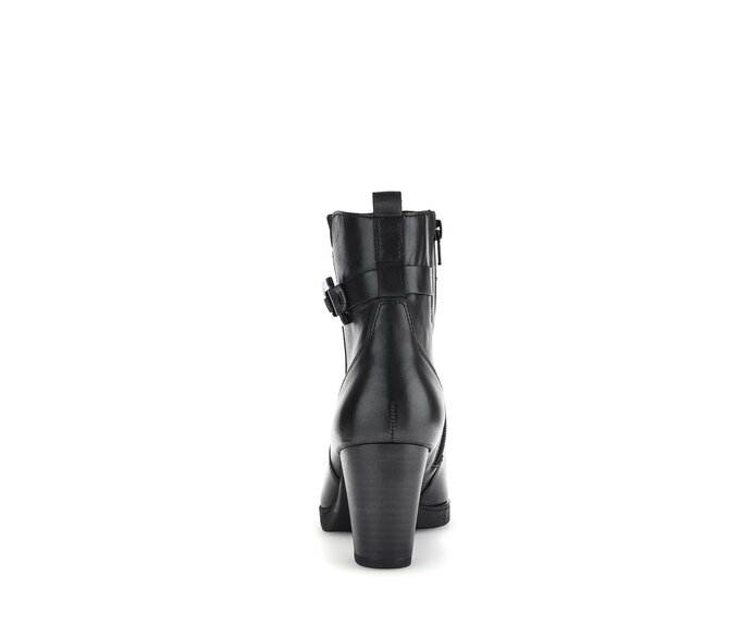 Gabor Plateau Stiefelette Schwarz - Glattleder